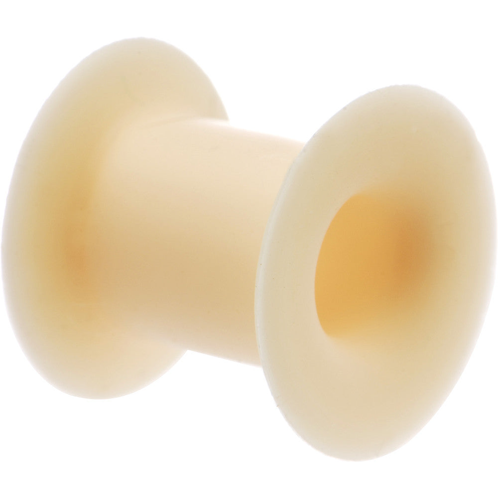 0G Flesh Color Silicone Tunnel