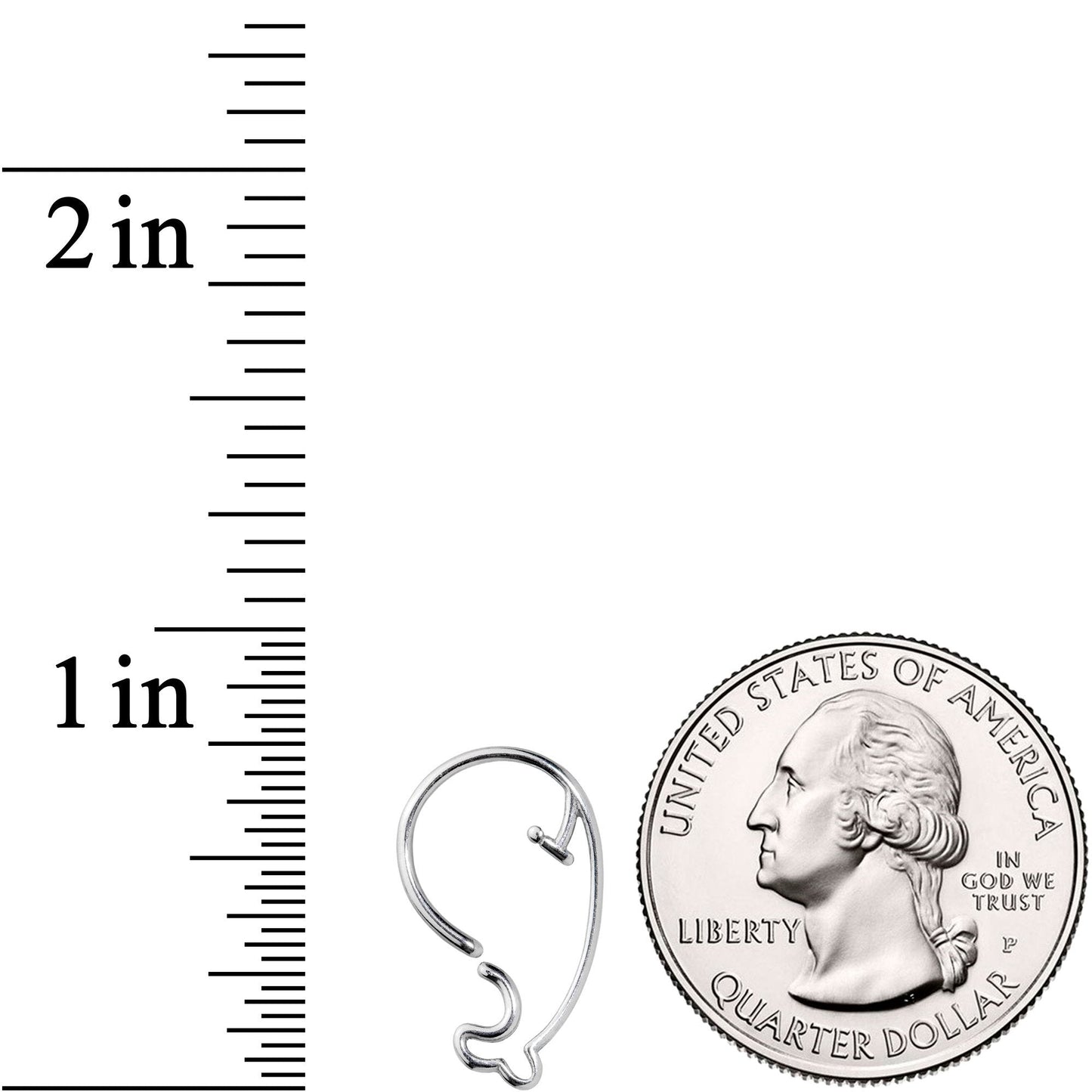 18G Watch Out For the Whale Closure Ring