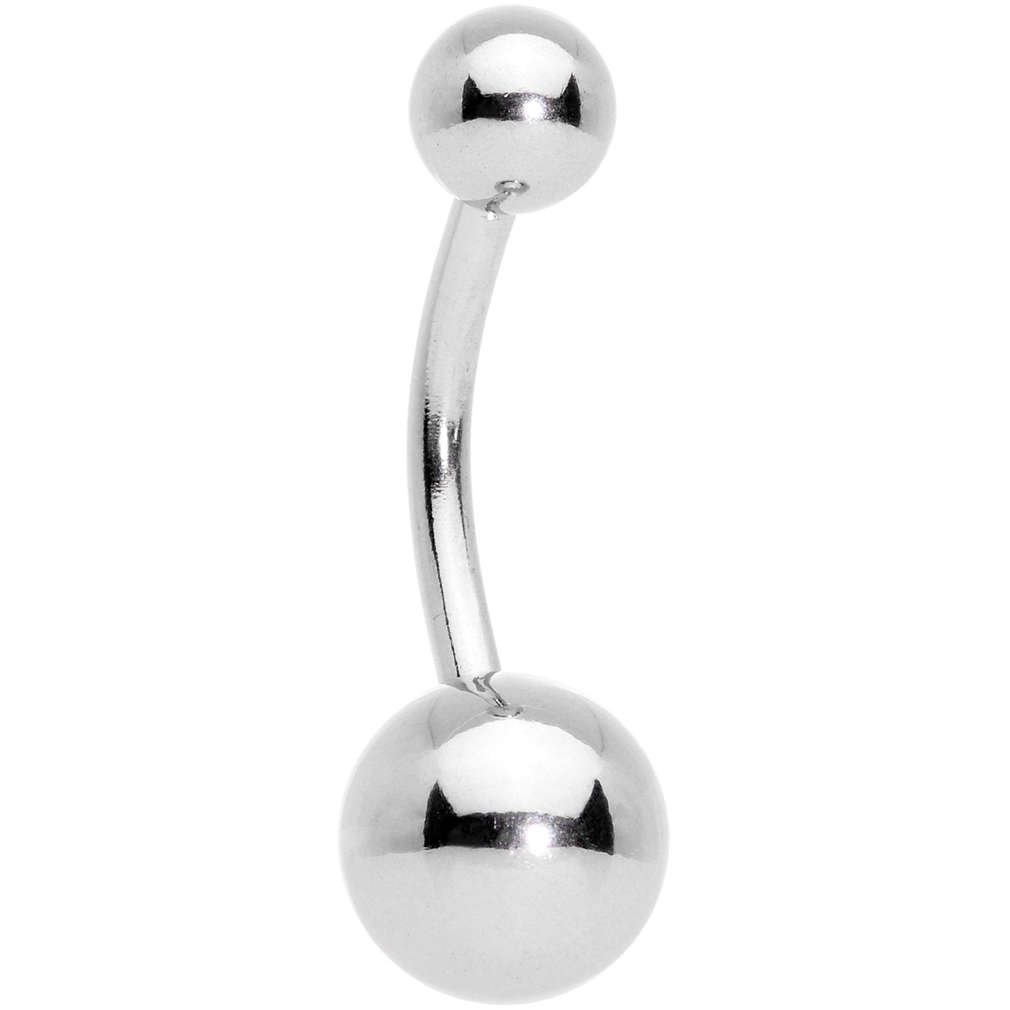 Clear Gem Gold Tone Winter Snowflake Belly Ring Set of 4