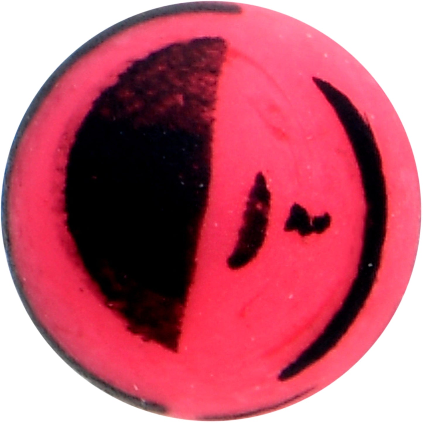 16G 5/16 Matte Pink Zebra Stripe Labret Monroe Tragus