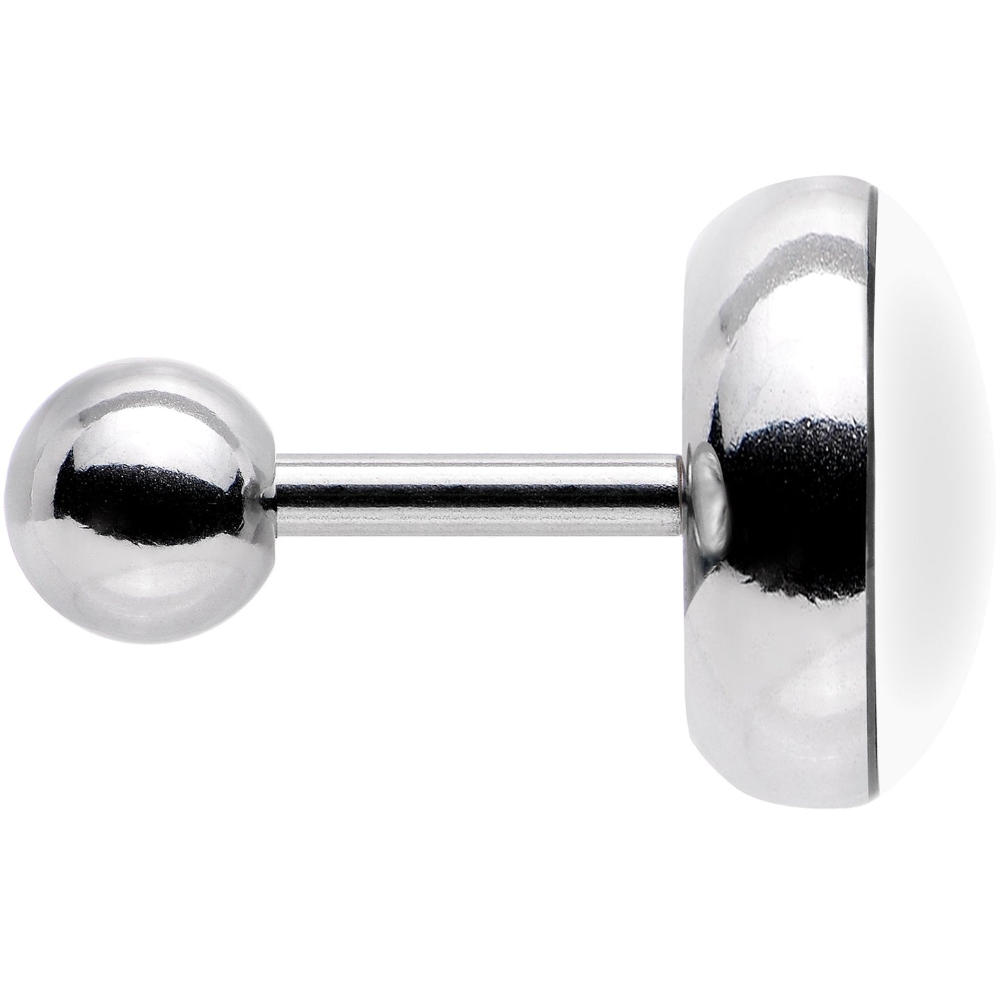 16G 1/4 Black White Leopard Eyes Tragus Cartilage Earring