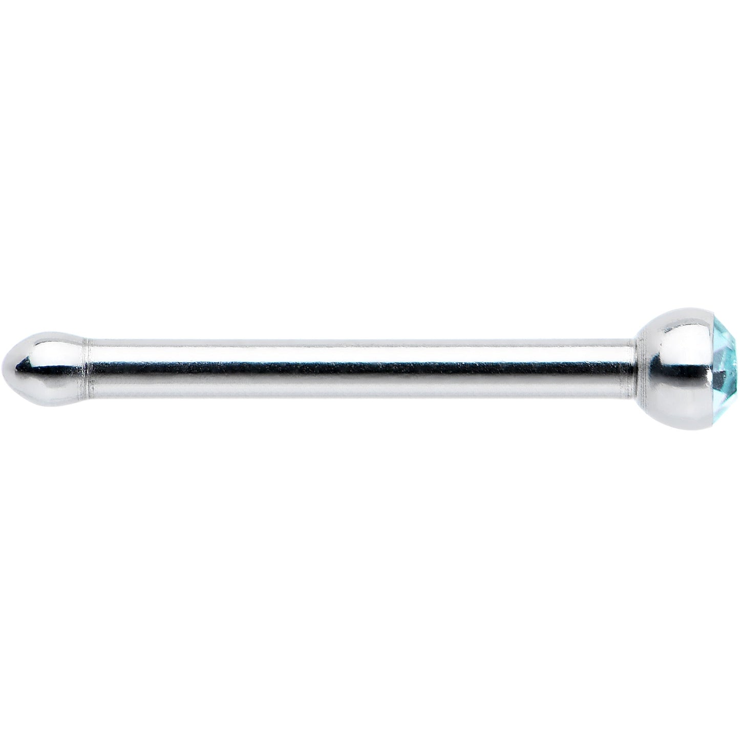 20G Stainless Steel Aqua Gem Micro Nose Bone