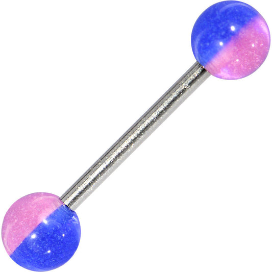 BABY RATTLE Stripe Barbell Tongue Ring