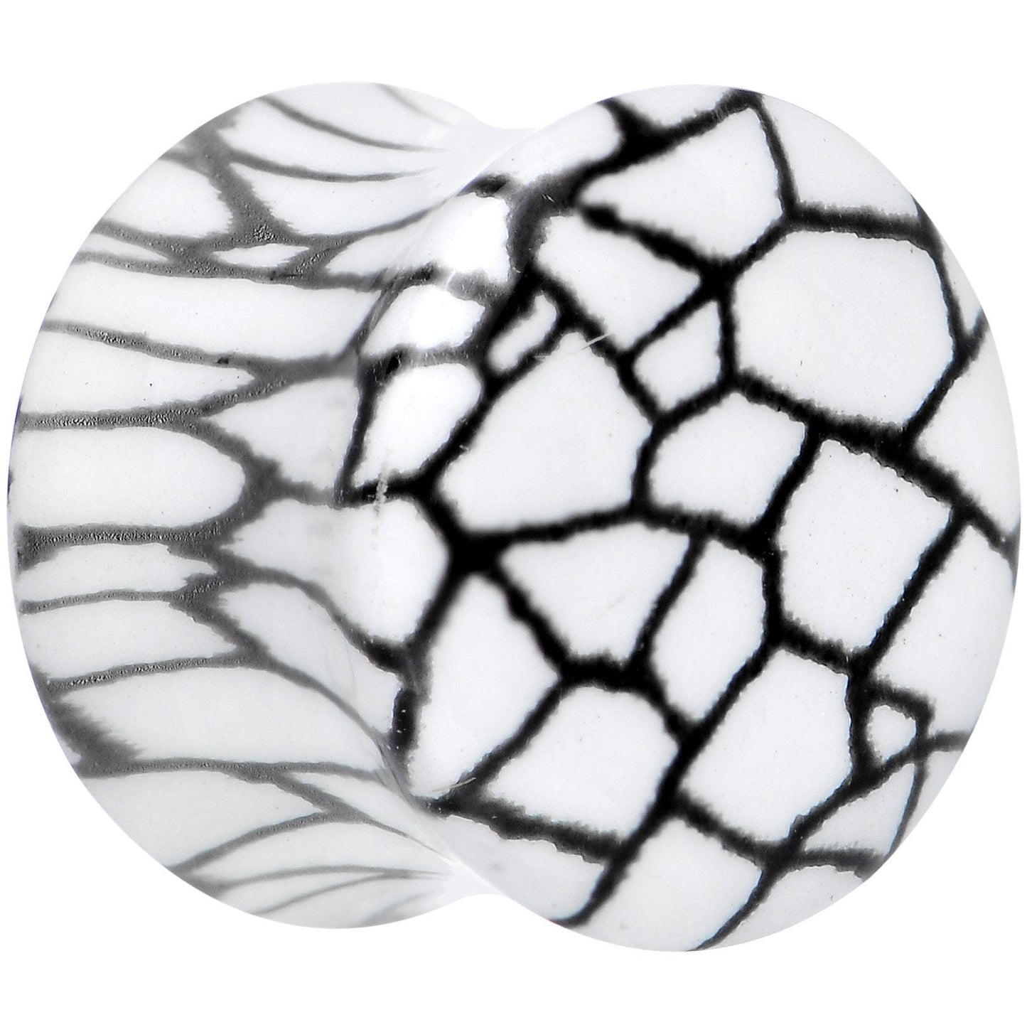 Snake Skin Glow in the Dark Saddle Plug 2G to 1 Inch