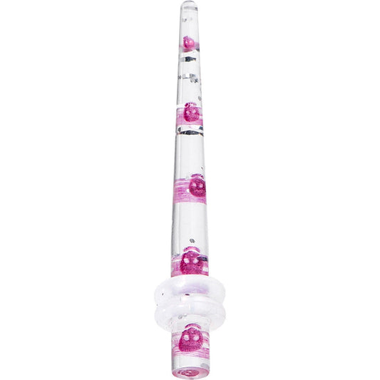 8G Clear Acrylic Glitter Purple Skull Confetti Taper