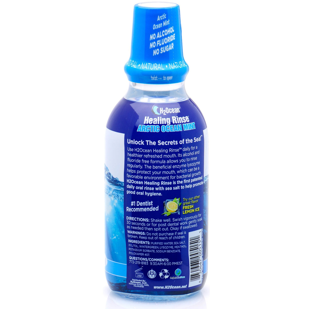 H2Ocean Arctic Ocean Mouth Rinse Piercing Aftercare 16oz