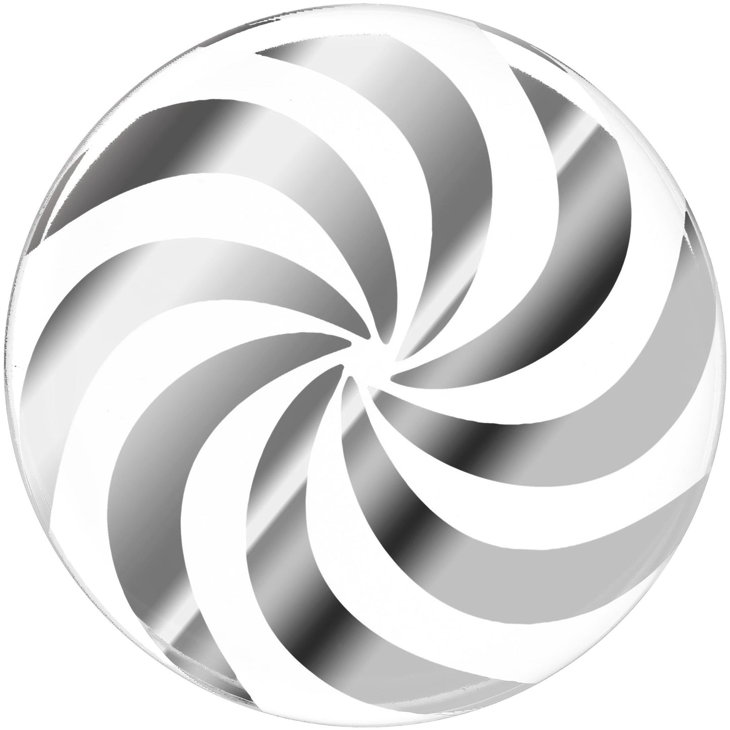 20mm Clear Acrylic Pinwheel Saddle Plug