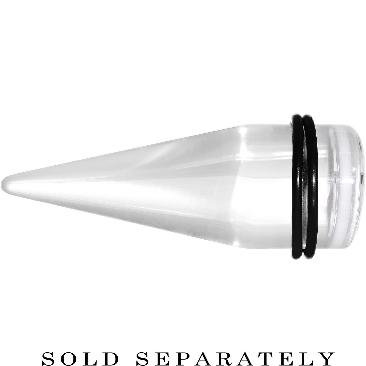 18mm Clear White Acrylic Set Sail Nautical Anchor Taper
