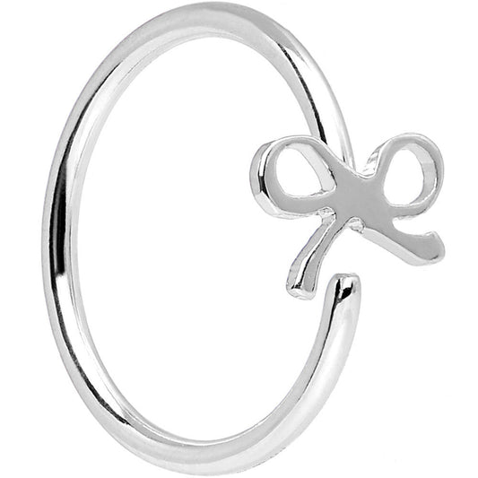 20G 5/16 Stainless Steel Girly Bow Nose Hoop