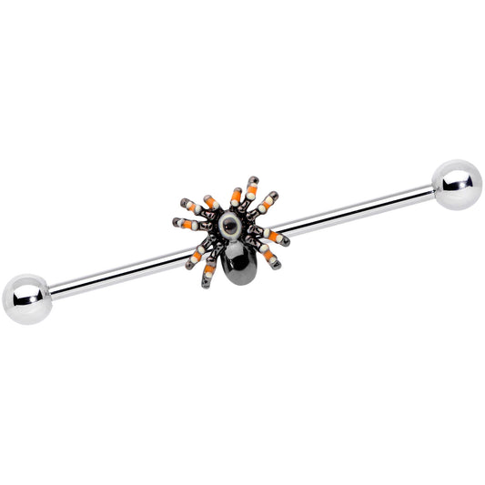 14G Tarantula Spider Halloween Industrial Barbell 38mm