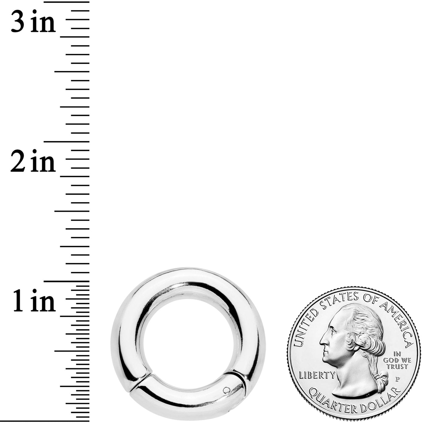 2G 5/8 Stainless Steel Hinged Segment Ring