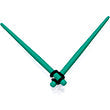 Green Matte Acrylic Straight Taper Set 2G to 00G
