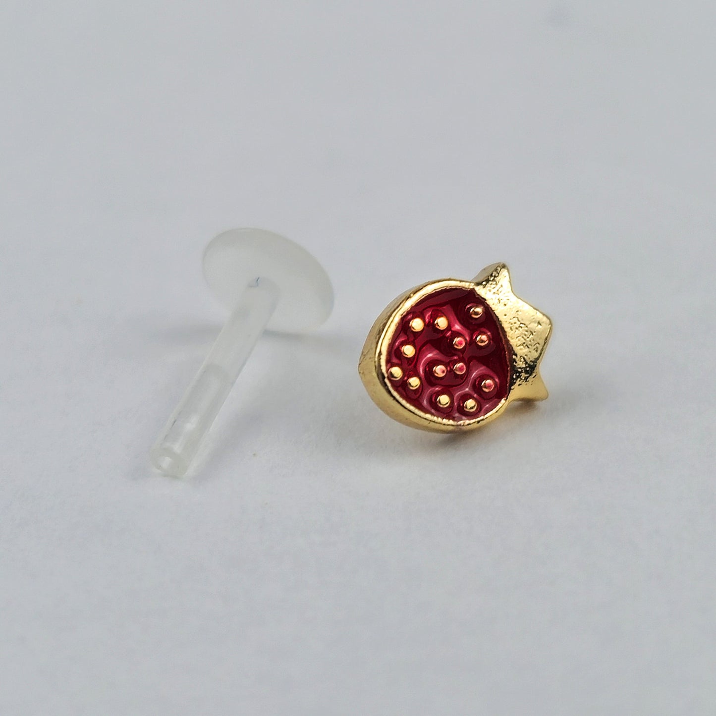 16G 5/16 Delicious Strawberry PTFE Bioplast Labret Monroe Tragus