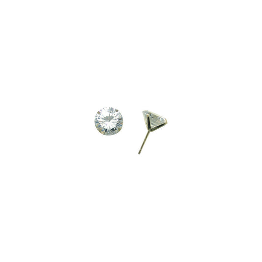 14k Yellow Gold 3.50 ct Cubic Zirconia Round Earrings