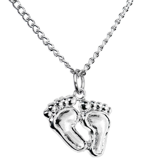 Dangling Feet Pendant Necklace