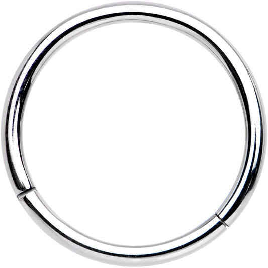 16G 1/2 Solid G23 Implant Grade Titanium Hinged Segment Ring