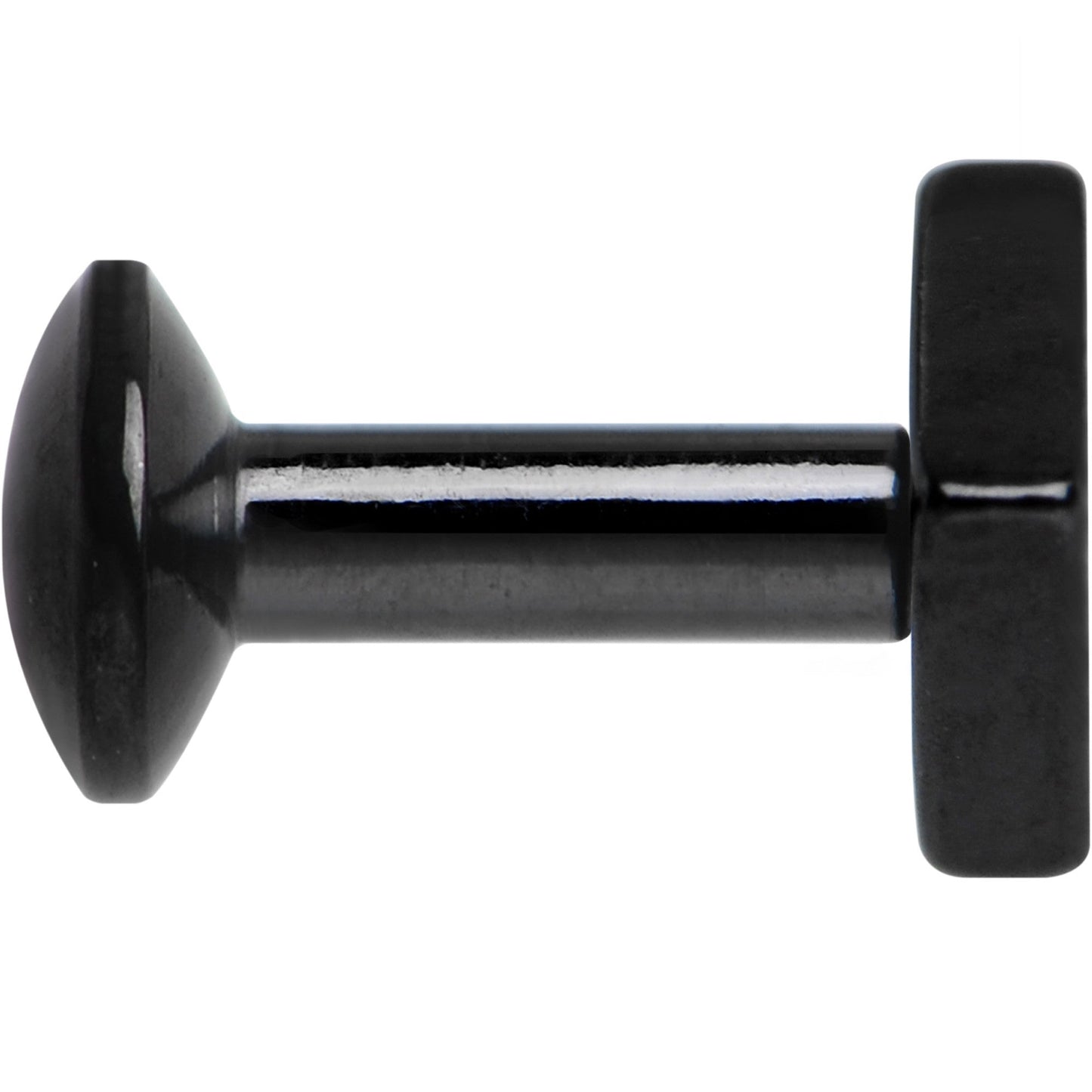 3/16 Black IP Rhombus Internally Threaded Daith Cartilage Tragus